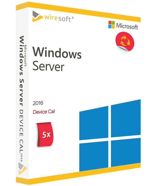 MICROSOFT WINDOWS SERVER 2016 - 5 PACK DEVICE CAL